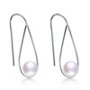 classic Simple and sweet 925 silver pearl drop long earrings fine jewelry for women christmas gifts