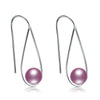 classic Simple and sweet 925 silver pearl drop long earrings fine jewelry for women christmas gifts
