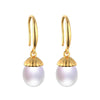 new arrival   Simple and stylish 925 Sterling Silver Pearl drop earrings fine jewelry for women wedding gifts