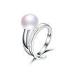 snake shape 925 sterling silver fresh water natural real pearl adjustable rings top brand fine jewelry