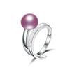 snake shape 925 sterling silver fresh water natural real pearl adjustable rings top brand fine jewelry