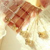 Dainty Gold Color Butterfly Pendant Necklace for Women Adjustable Neck Jewelry