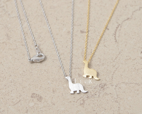 Pendant Necklace dinosaur necklace simple cute sweet Jewelry tiny little necklace gift wedding For Girl Women One Piece