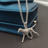 Dalmatian Spotty Dog Necklace Handmade Girl Necklace Embossed Women Pendant Jewelry Golden Color Plated Gift Box Available