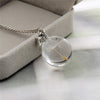 Dandelion Necklaces For Women Crystal Glass Necklace with Wish Tags Necklaces Pendants Silver Chain long Necklace