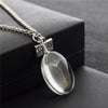 Dandelion Necklaces For Women Crystal Glass Necklace with Wish Tags Necklaces Pendants Silver Chain long Necklace