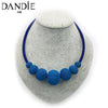 Dandie Fashionable Big Mesh Metal Ball Women Necklace