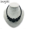 Dandie Fashionable Big Mesh Metal Ball Women Necklace