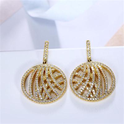 Dangling fashion drop earrings for women online shopping Sporty brincos with top grade crystal fashion jewelry for statement