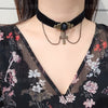 Dark Girl Goth Black Choker cross Necklace 2021 Harajuku Punk Gothic Sexy Cute Collar Necklace  Female accessories Jewelry