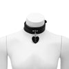 Dark JK Style Sexy Spice Girls lightning Heart pendant PU Choker Hyperbole Short Choker Punk Necklace Disco Party Accessories