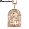 Virgin Mary Pendant Necklace for Women 585 Rose Gold Filled Womens Necklaces Pendants Fashion Jewelry Gifts New LGP190