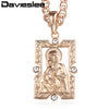 Virgin Mary Pendant Necklace for Women 585 Rose Gold Filled Womens Necklaces Pendants Fashion Jewelry Gifts New LGP190