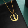 Dawapara Mythology Moon Goddess Amulet Necklace Stainless Steel Fertility Talisman Pegan Goddess Mother Earth Jewelry