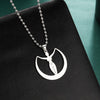 Dawapara Mythology Moon Goddess Amulet Necklace Stainless Steel Fertility Talisman Pegan Goddess Mother Earth Jewelry