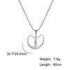 Dawapara Mythology Moon Goddess Amulet Necklace Stainless Steel Fertility Talisman Pegan Goddess Mother Earth Jewelry