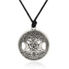 Triple Moon Goddess Wicca Pentagram Magic Amulet Necklace Women tree of life moon necklaces pendants vintage jewelry
