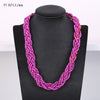 Dazzling Crystal Pearl Necklace Nattural Pearls Necklacef Women Fashion Crystal Chains Popular Pearl Jewelry For Necklace
