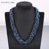 Dazzling Crystal Pearl Necklace Nattural Pearls Necklacef Women Fashion Crystal Chains Popular Pearl Jewelry For Necklace
