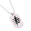 Death Is Not An Escape Dead By Daylight Military Army Matt Stainless Steel Dog Tag Charm Key Chain Pendant Necklace Freeshipping
