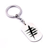 Death Is Not An Escape Dead By Daylight Military Army Matt Stainless Steel Dog Tag Charm Key Chain Pendant Necklace Freeshipping