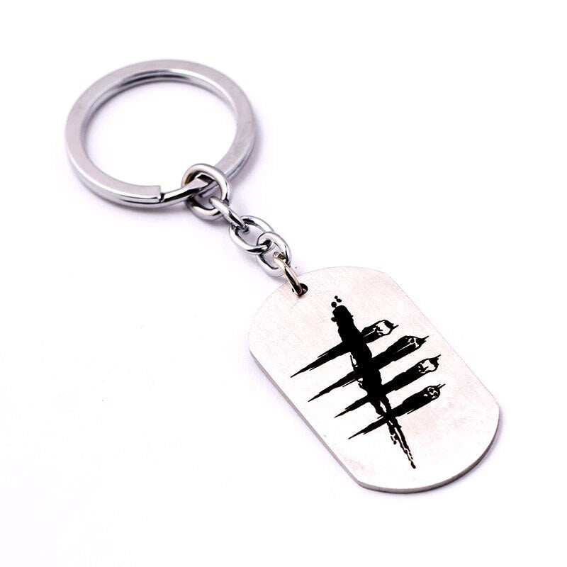 Death Is Not An Escape Dead By Daylight Military Army Matt Stainless Steel Dog Tag Charm Key Chain Pendant Necklace Freeshipping