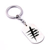 Death Is Not An Escape Dead By Daylight Military Army Matt metal Stainless Steel Dog Tag Charm Key Chain Pendant Necklace