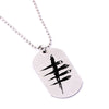 Death Is Not An Escape Dead By Daylight Military Army Matt metal Stainless Steel Dog Tag Charm Key Chain Pendant Necklace
