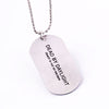 Death Is Not An Escape Dead By Daylight Military Army Matt metal Stainless Steel Dog Tag Charm Key Chain Pendant Necklace