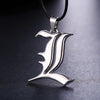 Death Note Double L Non-mainstream Necklace Smart Anime Jewelry Pendant Cosplay Unisex Accessories