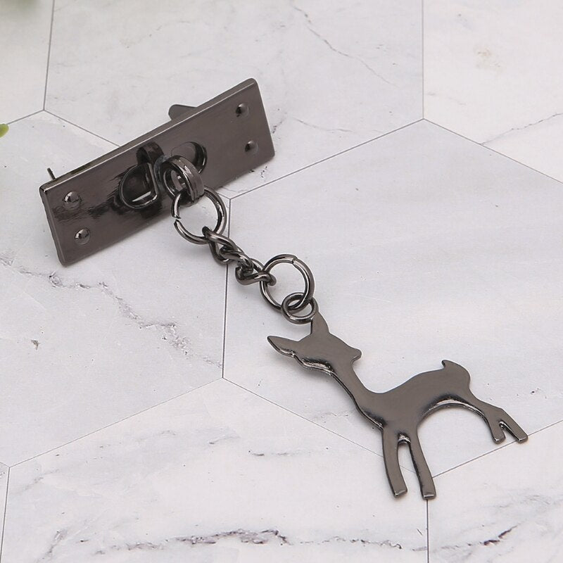 Deer Pendant Metal Decoration for DIY Handbag Craft Shoulder Bag Hardware