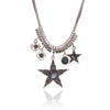 Delicate Clavicle Small Star Crystal Pendant Necklace for Woman Summer Sexy Gold/ Silvery Chain Necklace Girls Jewelry 2022