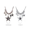 Delicate Clavicle Small Star Crystal Pendant Necklace for Woman Summer Sexy Gold/ Silvery Chain Necklace Girls Jewelry 2022
