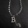 Design Sense Micro Setting Zircon Copper Letter B Pendant Necklace 2022 Classic Jewelry For Womans Party Accessories