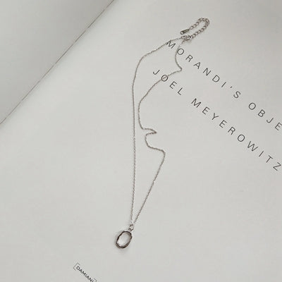 Designer original irregular 925 sterling silver pendants necklace abstract simple design wild necklace for women fashion jewelry