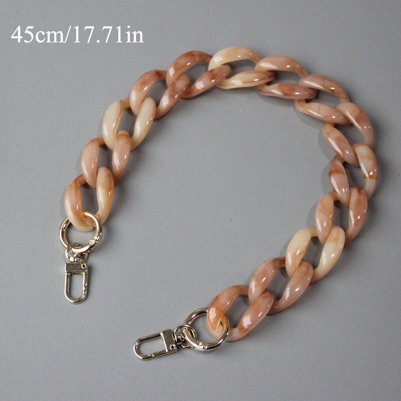 Detachable Bag Strap Chain Vintage Plastic Resin Bag Handle Belts For Women DIY Handbag Shoulder Bag Accessories 2022