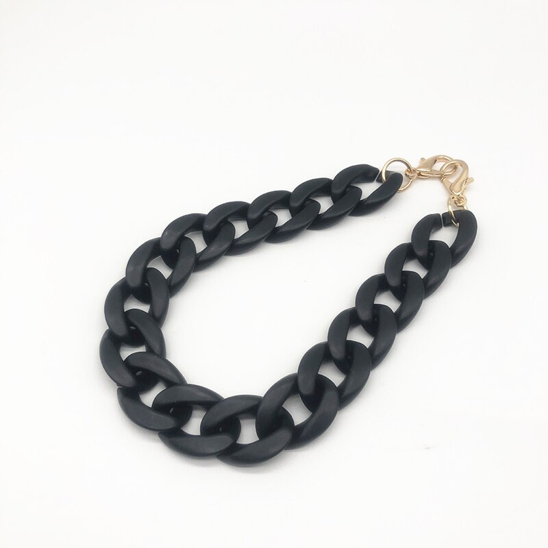 Detachable Bag Strap Chain Vintage Plastic Resin Bag Handle Belts For Women DIY Handbag Shoulder Bag Accessories 2022