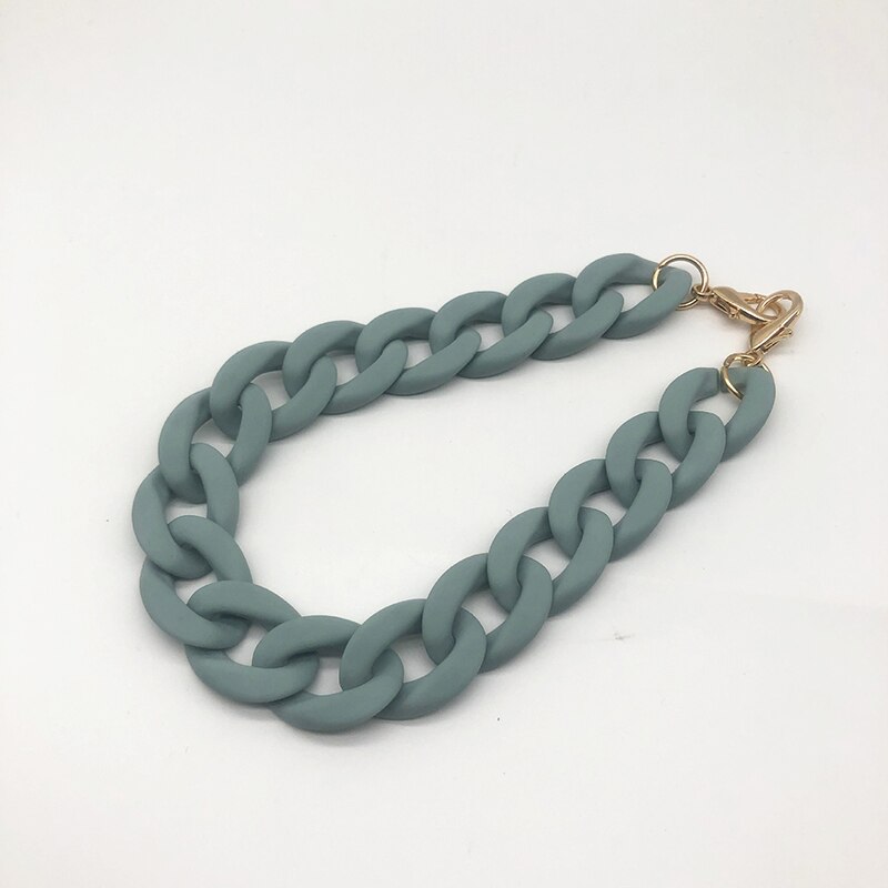 Detachable Bag Strap Chain Vintage Plastic Resin Bag Handle Belts For Women DIY Handbag Shoulder Bag Accessories 2022