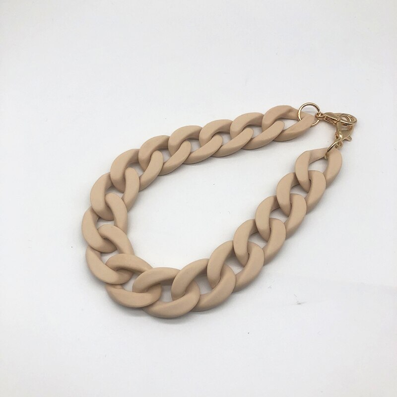 Detachable Bag Strap Chain Vintage Plastic Resin Bag Handle Belts For Women DIY Handbag Shoulder Bag Accessories 2022