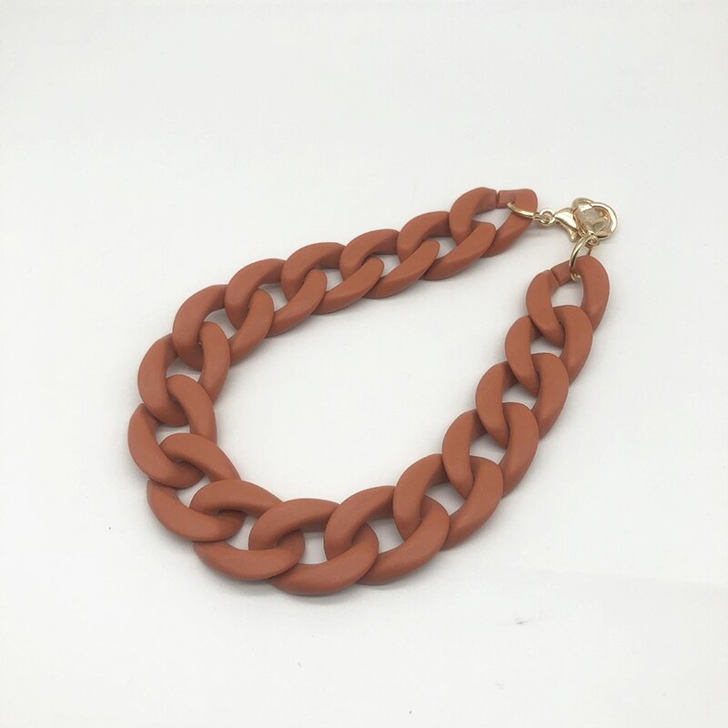 Detachable Bag Strap Chain Vintage Plastic Resin Bag Handle Belts For Women DIY Handbag Shoulder Bag Accessories 2022