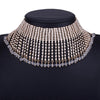 Rhinestone Chokers Necklaces for Women Fashion Choker Statement Necklace Crystal Bib Collar Jewelry Gold Silver Color