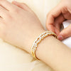 Diamond Bangle Ring Set  zircon Korean style simple personality bracelet color retention adjustable gift for her elegant