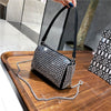Diamond Crossbody Shoulder Bag Women Small Handbag Clutch Retro Pillow Hobos Bag Lady PU Leather Shiny Party Tote Purse
