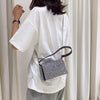 Diamond Crossbody Shoulder Bag Women Small Handbag Clutch Retro Pillow Hobos Bag Lady PU Leather Shiny Party Tote Purse