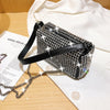 Diamond Crossbody Shoulder Bag Women Small Handbag Clutch Retro Pillow Hobos Bag Lady PU Leather Shiny Party Tote Purse