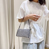 Diamond Crossbody Shoulder Bag Women Small Handbag Clutch Retro Pillow Hobos Bag Lady PU Leather Shiny Party Tote Purse
