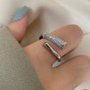 Diamond Engagement Rings For Women Finger Gold Colour Ring Aesthetic Accessories  Jewelry Trend  GaaBou