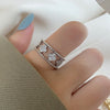 Diamond Engagement Rings For Women Finger Gold Colour Ring Aesthetic Accessories  Jewelry Trend  GaaBou