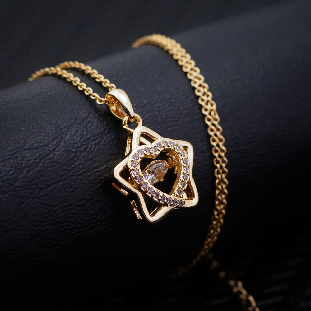 Diamond Pentagram Necklace Retro Valentine's Day Birthday Gift 2022 Fashionable Simple Classic unique gift for her