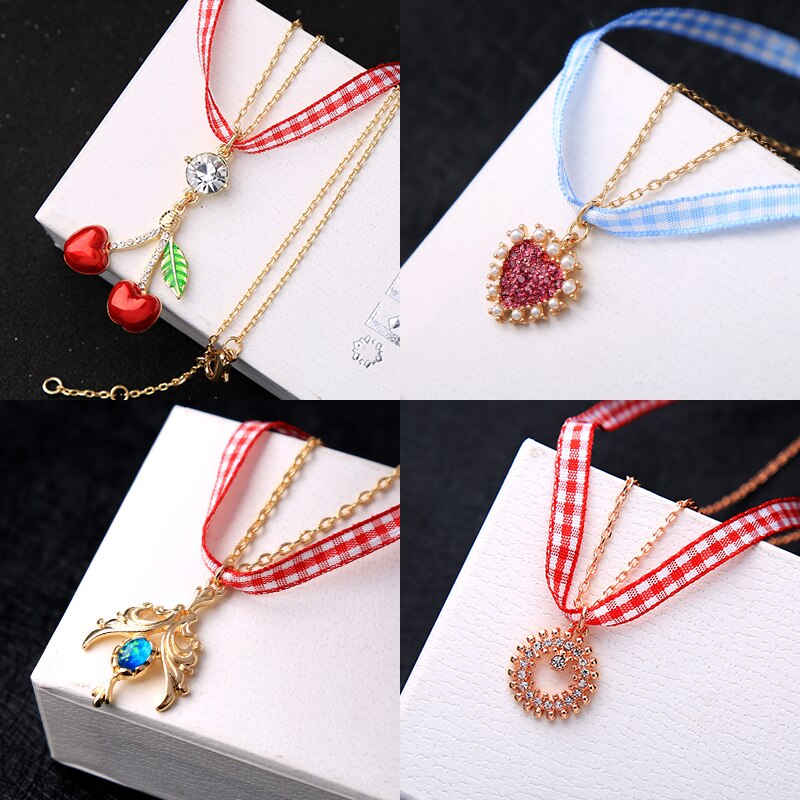 Different Style Women Trendy Tape Choker Necklace 2021 Charm Brand Jewelry Necklace